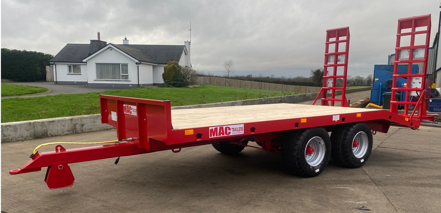 2 Axle Agricultural Low Loader - Drawbar McCauley Trailers - 2 Axle Agricultural Low Loader - Drawbar