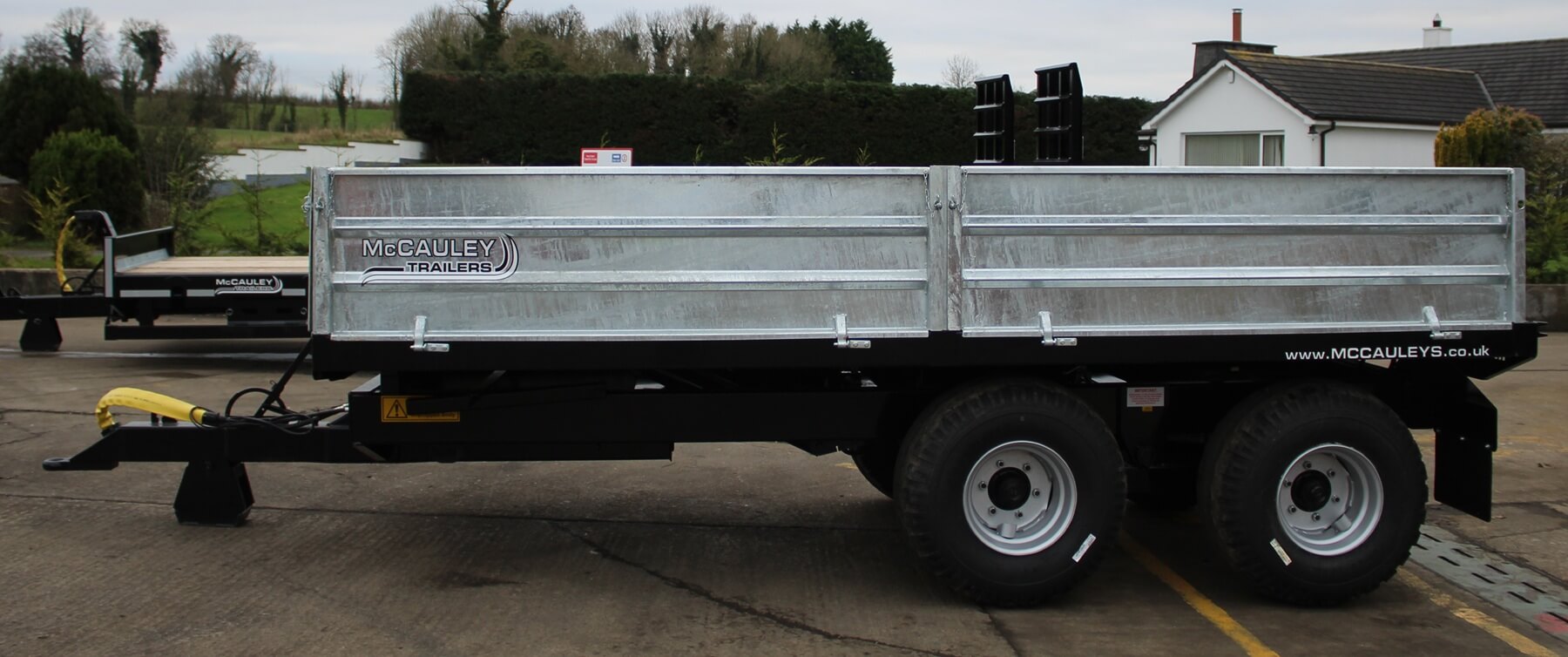 Galvanised 10 Ton Dropside McCauley Trailers - Galvanised 10 Ton Dropside