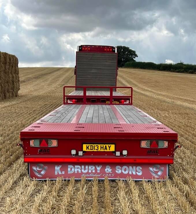 Hay Straw Trailer in Field McCauley Hay Straw Trailer in Field